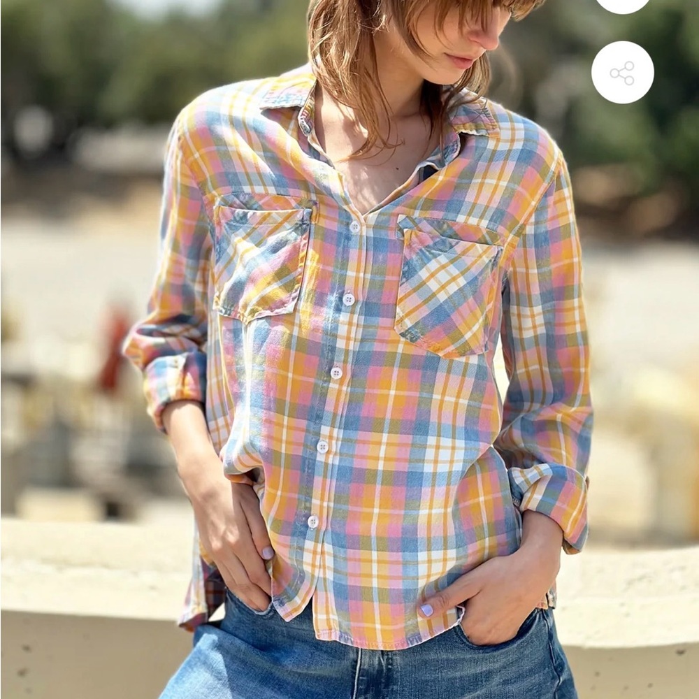 Billy T Picnic Plaid Shirt‎ Sz L
